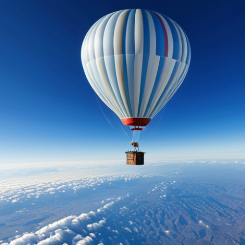 Home 9 지구과학과 성층권 - **
"A stratospheric research balloon, fully equipped with scientific instruments, floating high abo...