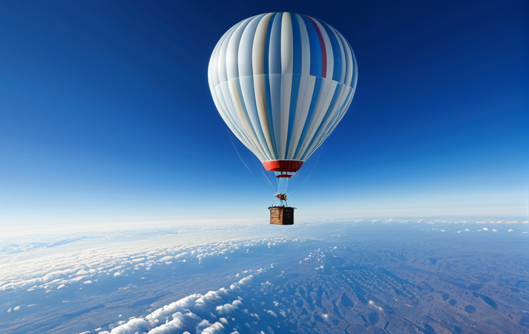 지구과학과 성층권 - **

"A stratospheric research balloon, fully equipped with scientific instruments, floating high abo...