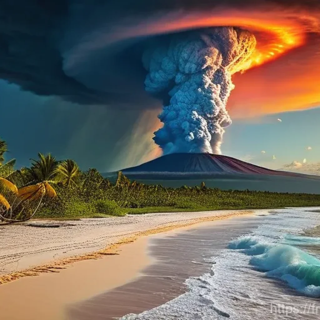지구과학과 공룡 멸종 - **Chicxulub Impact:** Describe the asteroid's approach and the moment of impact. Focus on the fiery,...