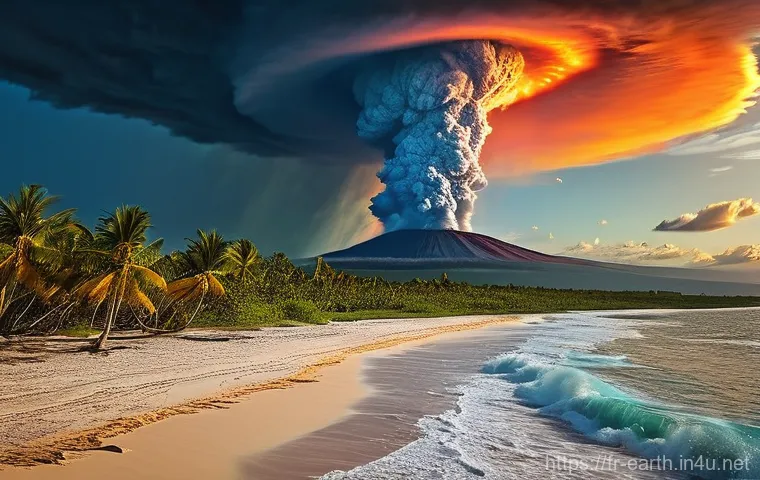 지구과학과 공룡 멸종 - **Chicxulub Impact:** Describe the asteroid's approach and the moment of impact. Focus on the fiery,...